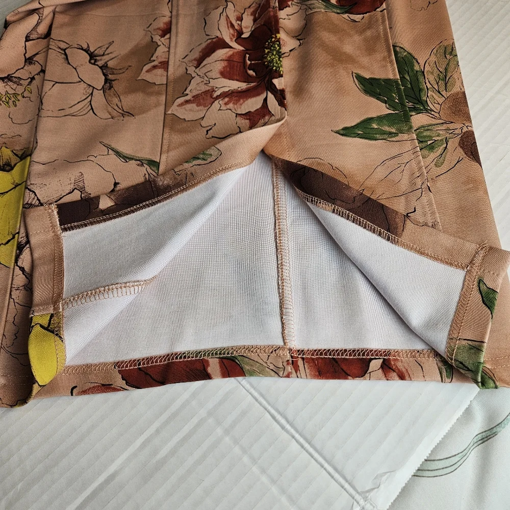 Melissa McCarthy Women Artsy Floral Pencil Skirt Size M - Picture 3 of 6